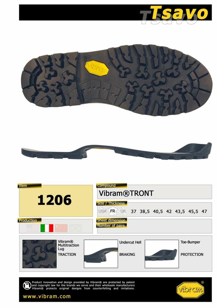 VIBRAM PISO 1206 TSAVO
