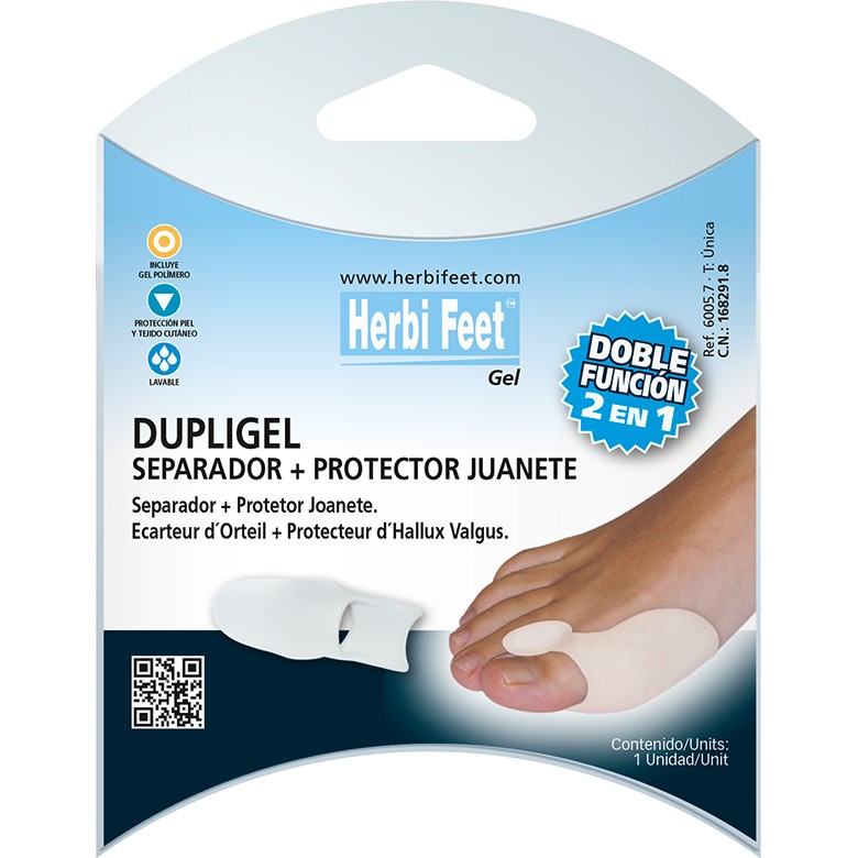 HERBI FEET DUPLIGEL-SEPARADOR+PROT.JUANETE 1UND