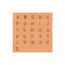 [1541] TANDY ALFABETO 4909 ALFABETO 1/4 PULGADA (0,7CM)