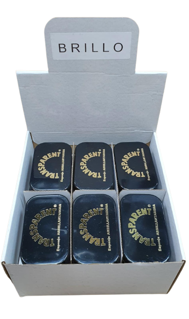 TRANSPARENT EXPOSITOR ESPONJA BRILLO