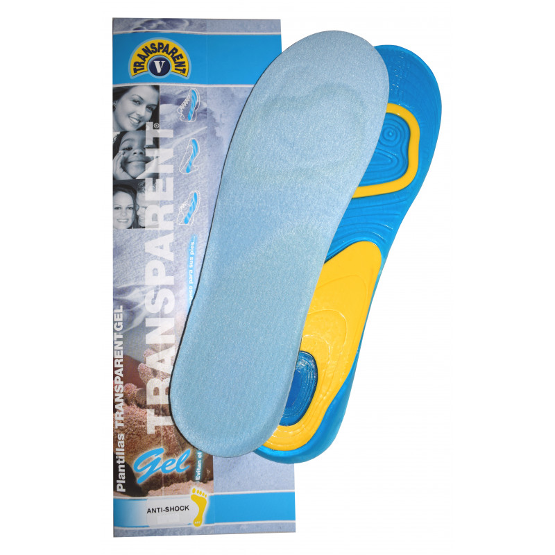 TRANSPARENT PLANTILLA GEL ANTI-SHOCK