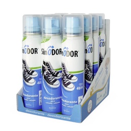 [12.620.28] DERMA FEET EXPO SINODOR DESODORANTE CALZADO 100ML 12U